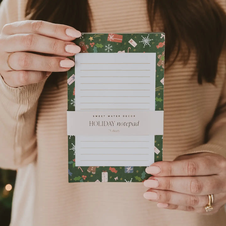 Gingerbread Pattern Notepad