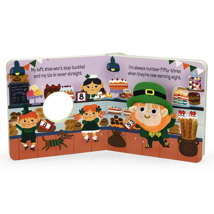 Happy Leprechaun Finger Puppet Book