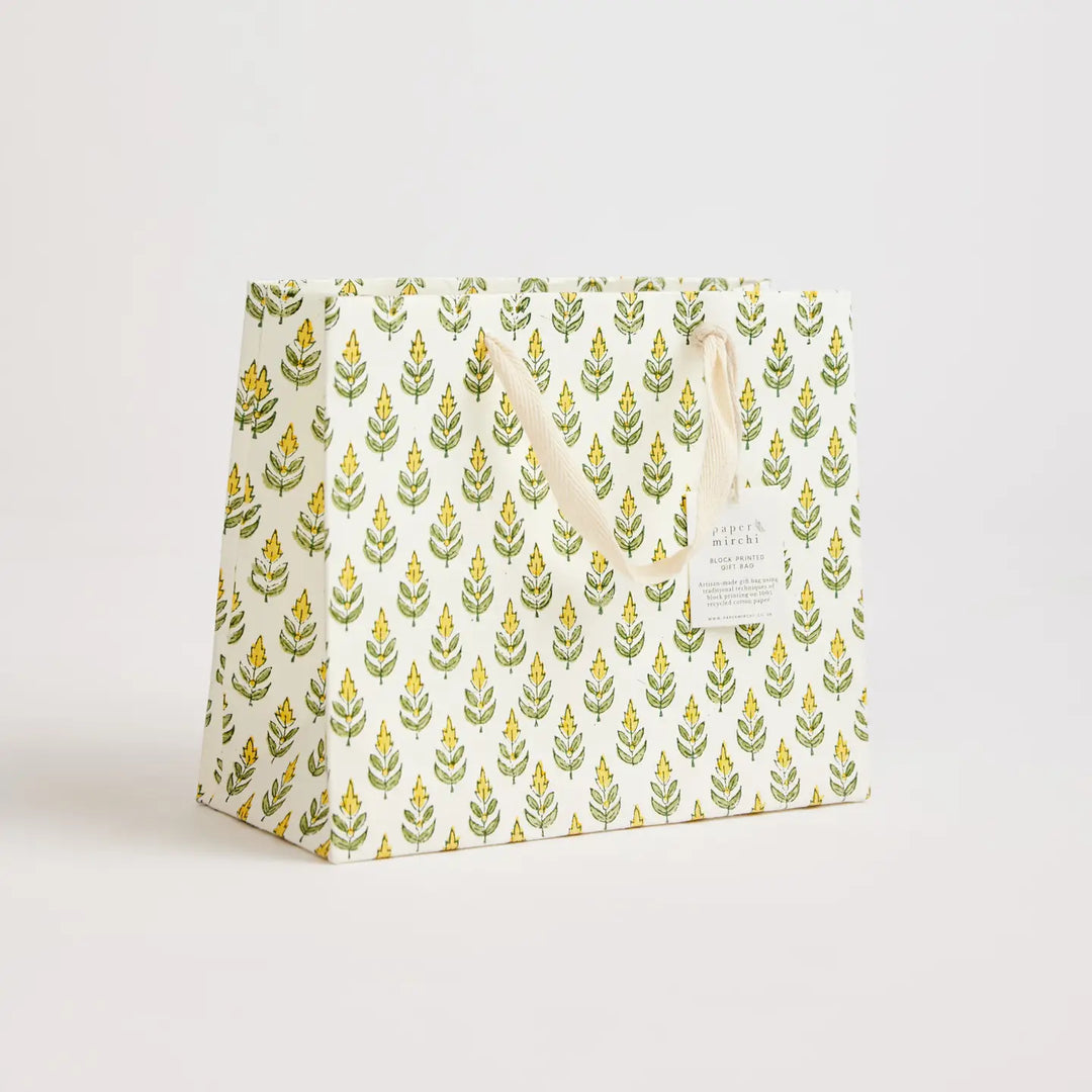 Hand Block Printed Gift Bags - Buti Sunshine