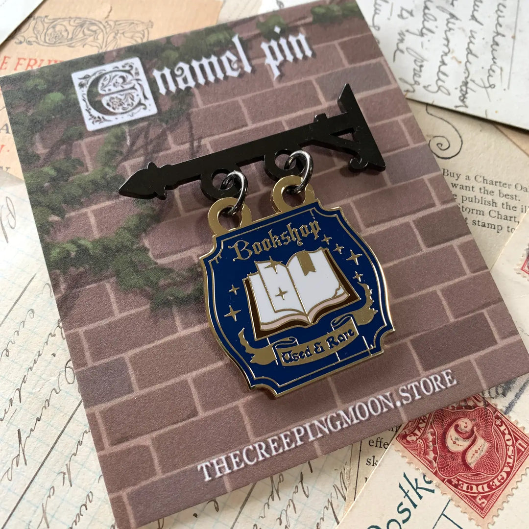 Book Shop Sign Enamel Pin