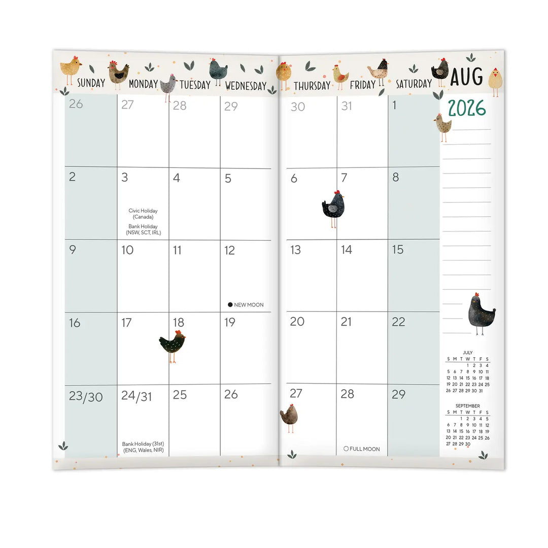 Happy Hens 2027 Two-Year-Plus Pocket Planner