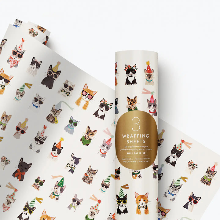 Cool Cats Wrapping Sheets (Roll)