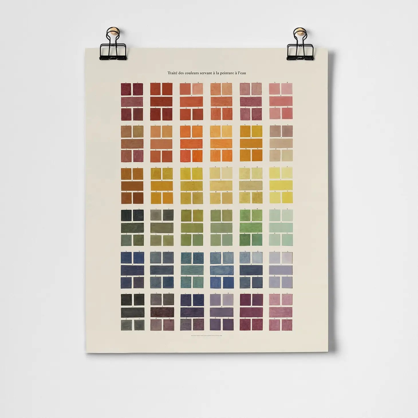 Watercolour Swatches Art Print