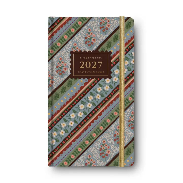 Paisley 12-Month Hardcover Pocket Planner (Jan-Dec 2027)