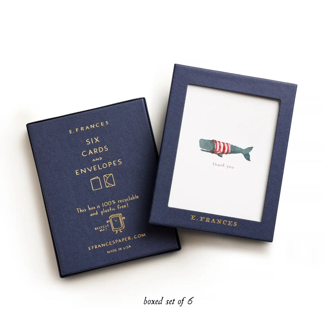 Whale Thanks Card (Set of 6)