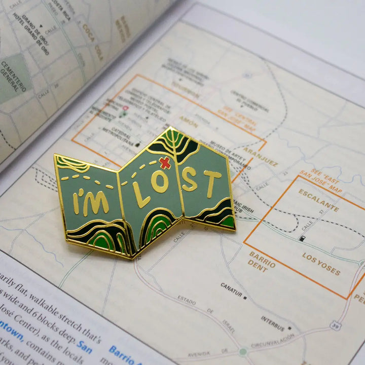 I'm Lost Map Enamel Pin