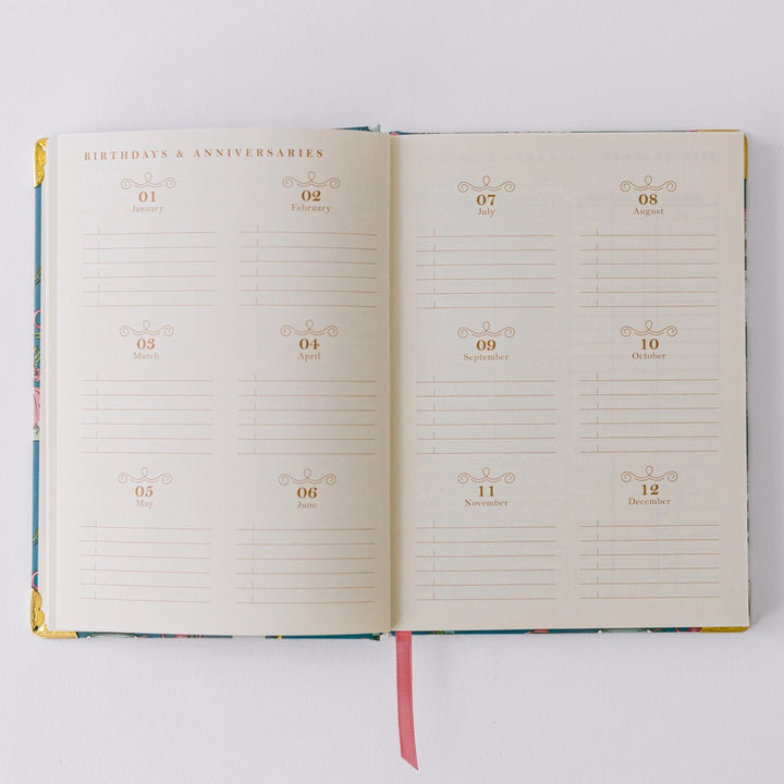 Mouse Vases 17-Month Medium Bound Planner (Aug 2025 - Dec 2026)