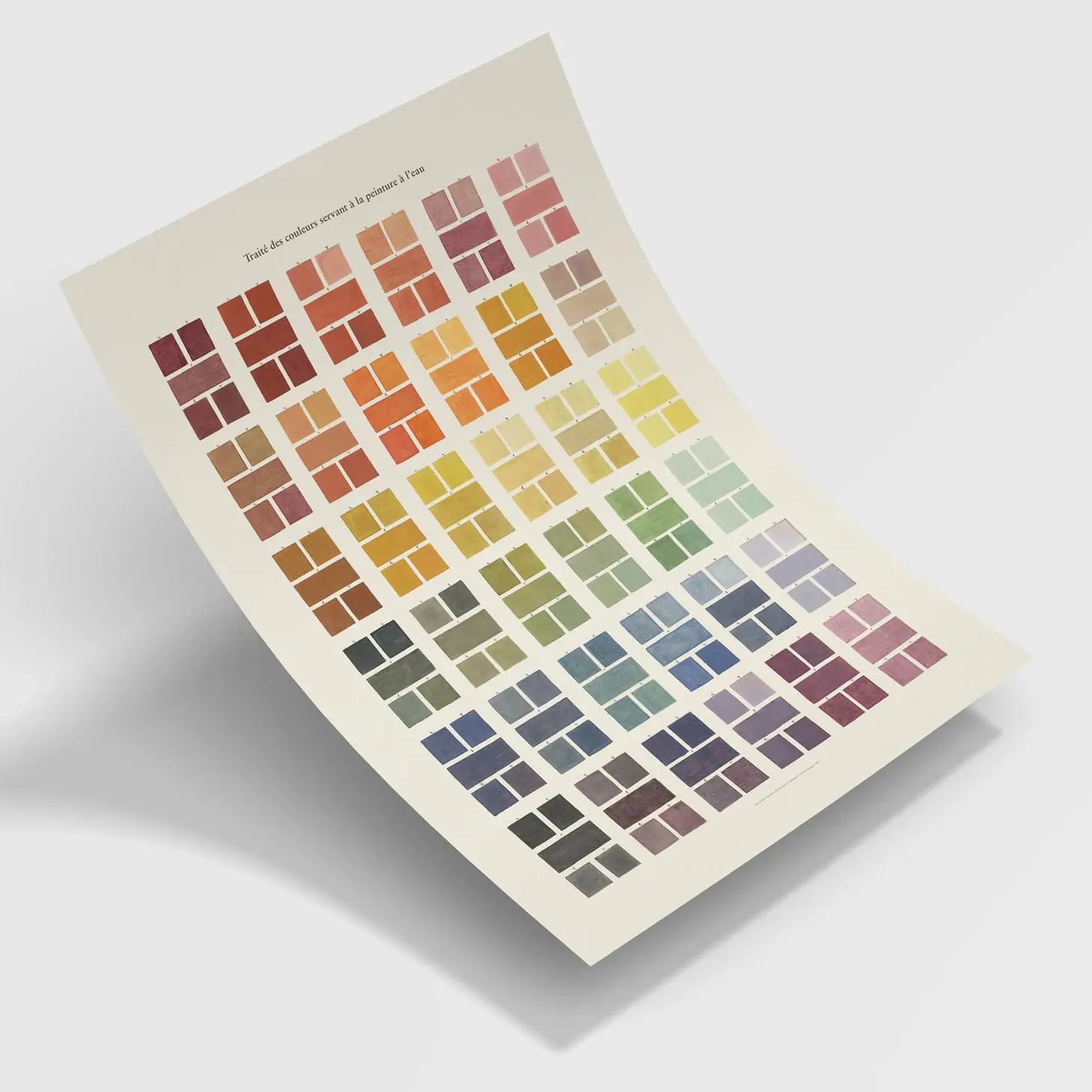 Watercolour Swatches Art Print