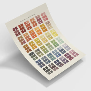 Watercolour Swatches Art Print