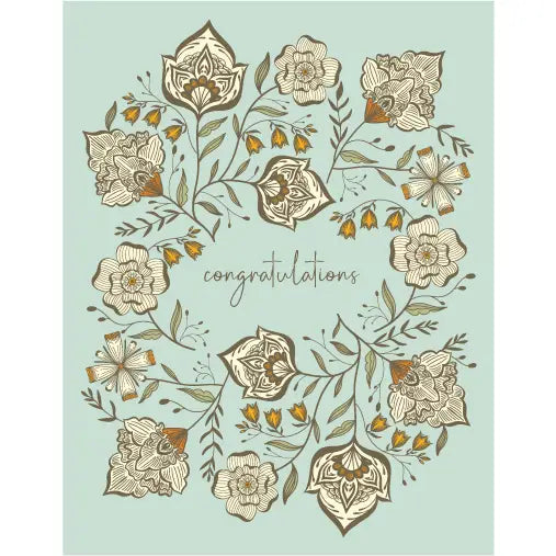 Floral Congratulations Card