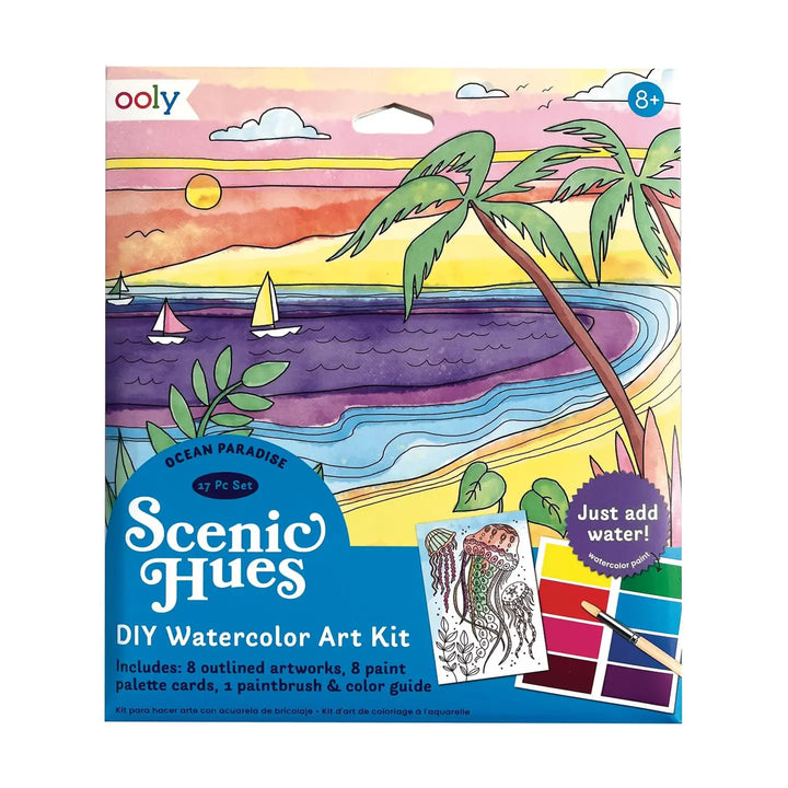 Scenic Hues DIY Watercolor Kit - Ocean Paradise