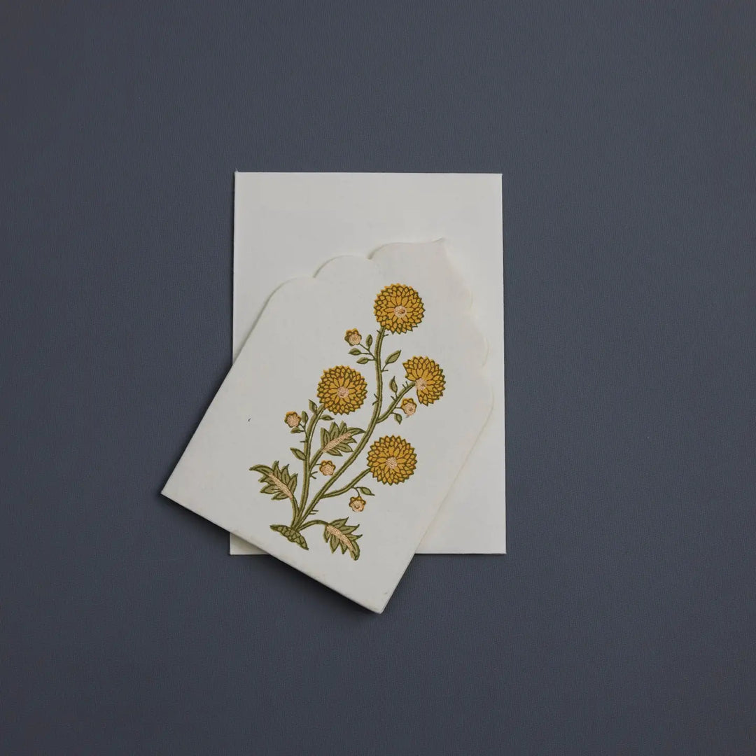 Boxed Artisan Notecard Set - Sandook Topaz