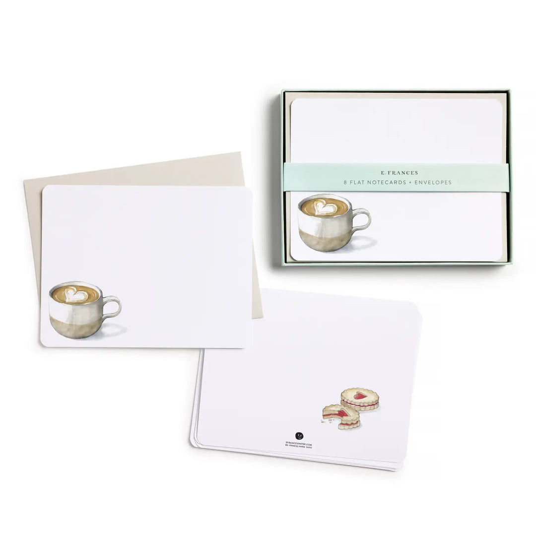 Latte Love Flat Notes (Set of 8)