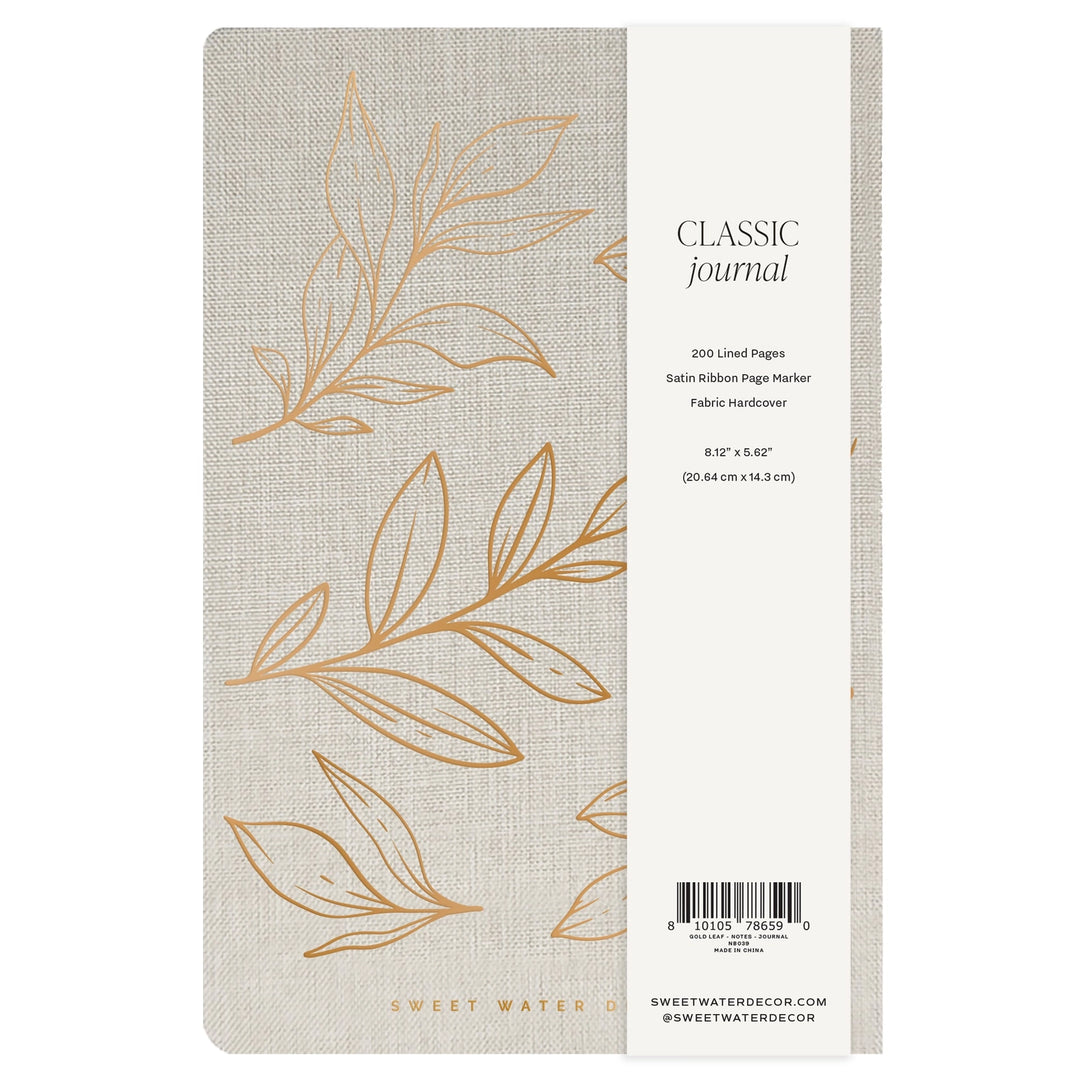 Leaves Notes Fabric Journal