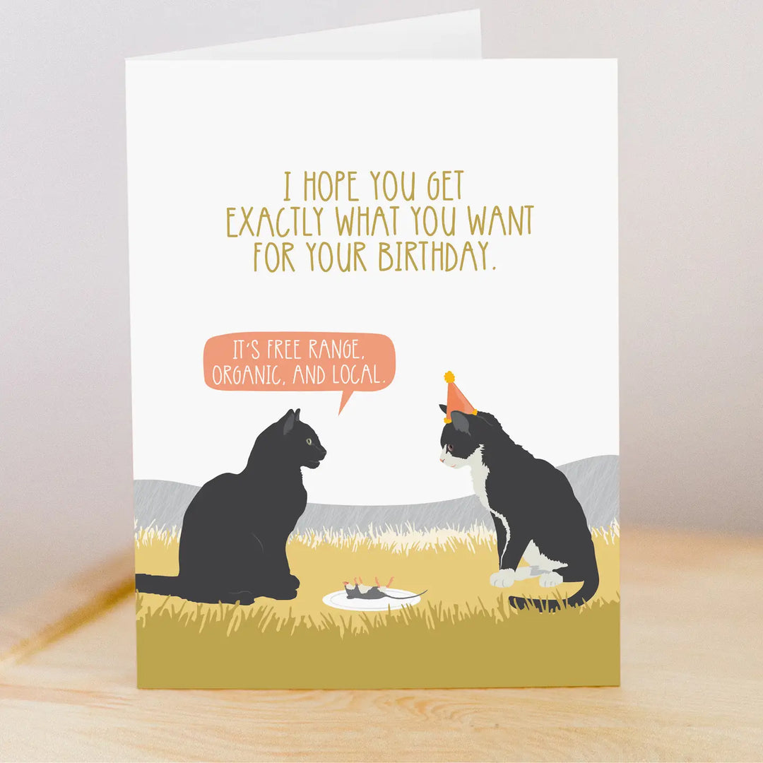 Organic Mouse Birthday Card