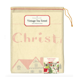 Christmas Village Tea Towel