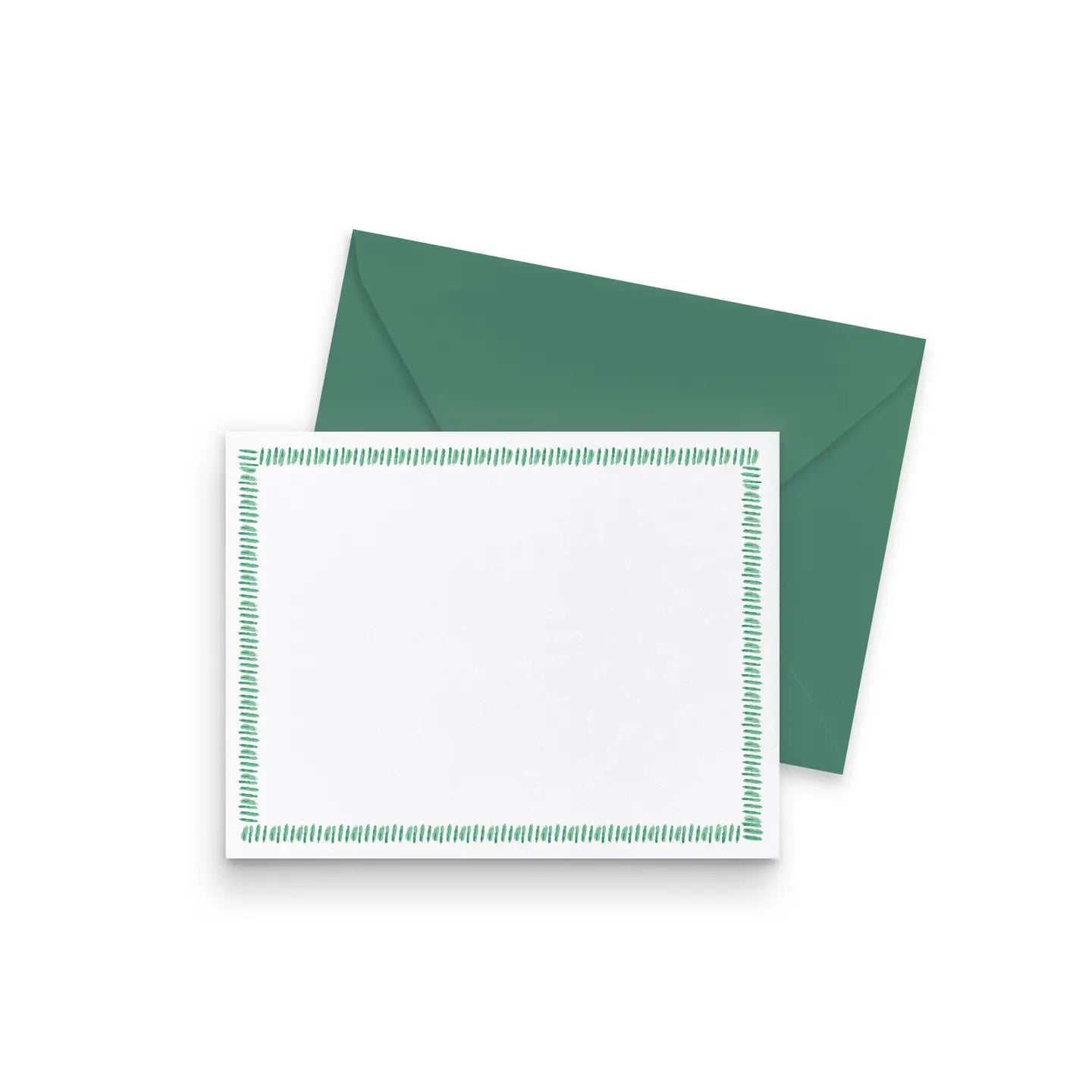 Emerald Green Dashed Notecards (Set of 8) – Hitchcock Paper Co.