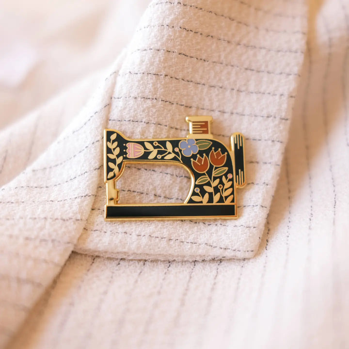 Sewing Machine Enamel Pin
