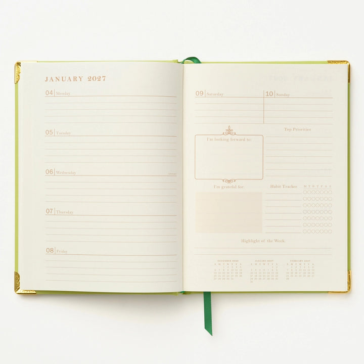 Woodland Scene Weekly Medium Bound Planner (Jan-Dec 2027)
