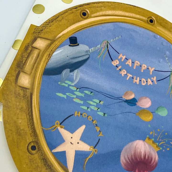 Happy Birthday Porthole Card