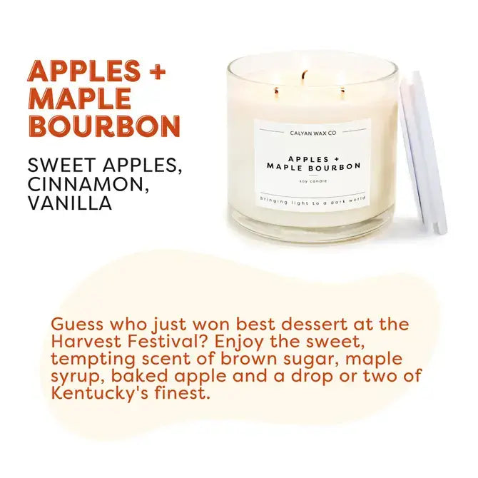 Apples + Maple Bourbon Soy Candle