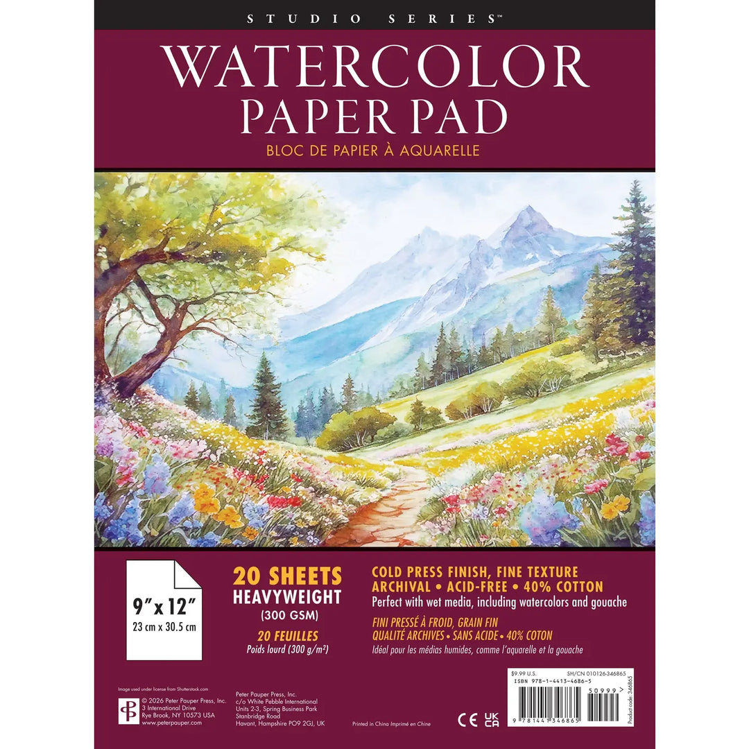 Studio Series Watercolor Paper Pad (9" x 12")