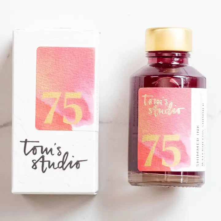 Tom's Studio Shimmer Ink - 75 Watermelon (50ml Bottled Ink)