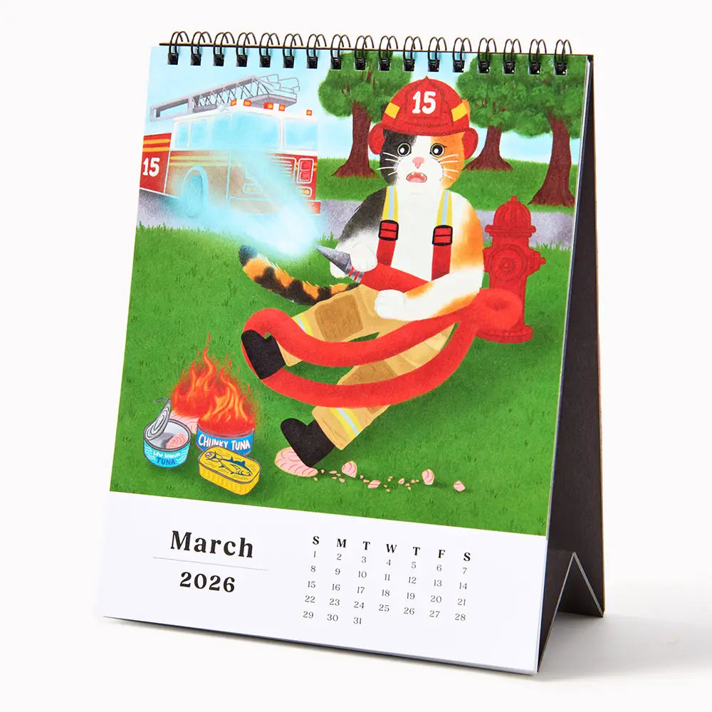 2026 Catitude Desk Calendar