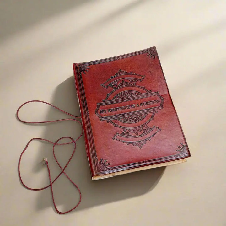 My Existence Is A Scandal Leather Journal (6" x 8")