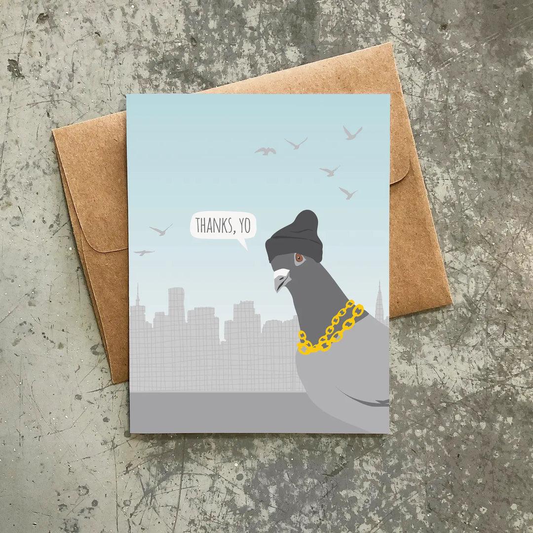 Thanks Yo Pigeon Card