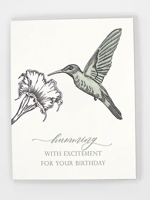Humming with Excitement for Your Birthday Card