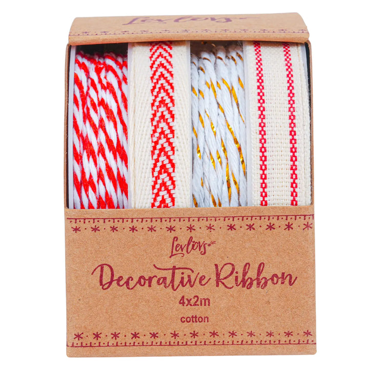 Vintage Folk Art Ribbon (Set of 4)