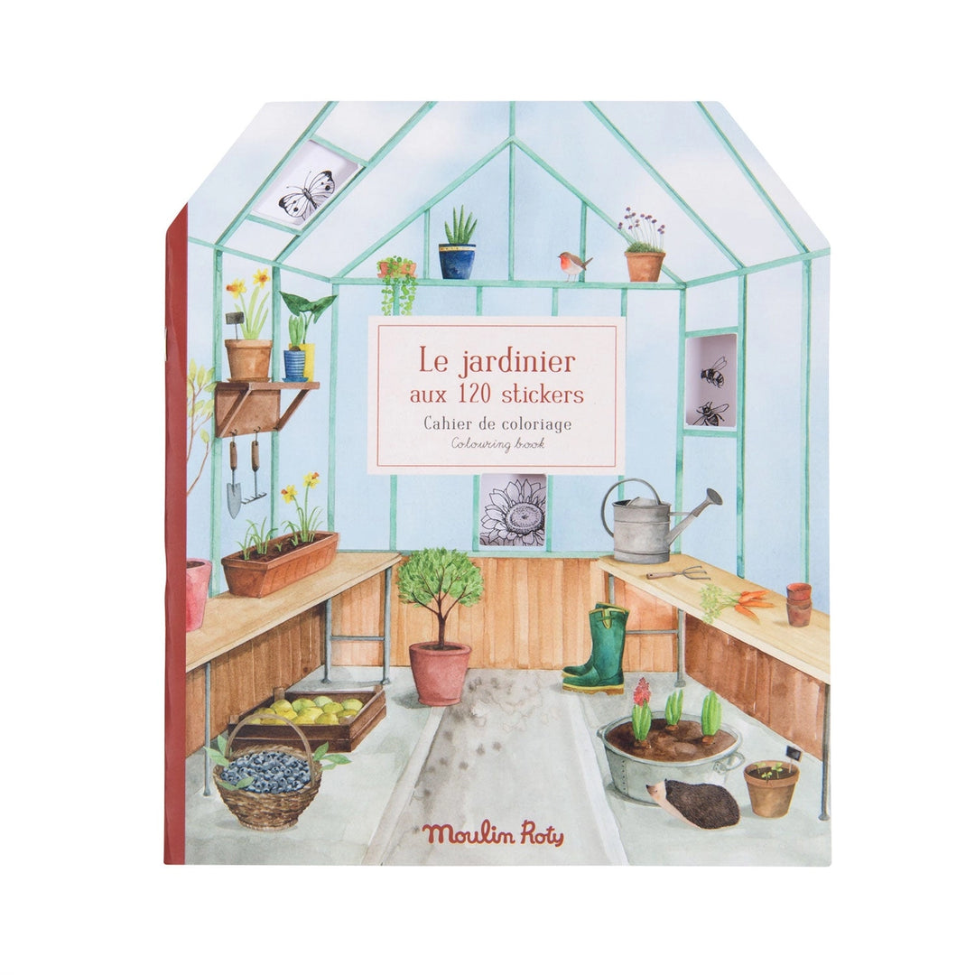 Coloring Book & Stickers - A Walk in the Garden