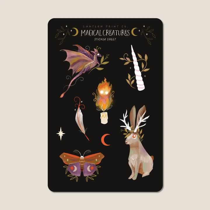 Vinyl Sticker Sheet: Magical Creatures