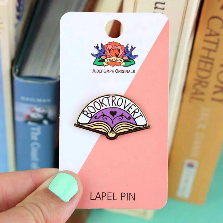 Booktrovert Enamel Pin