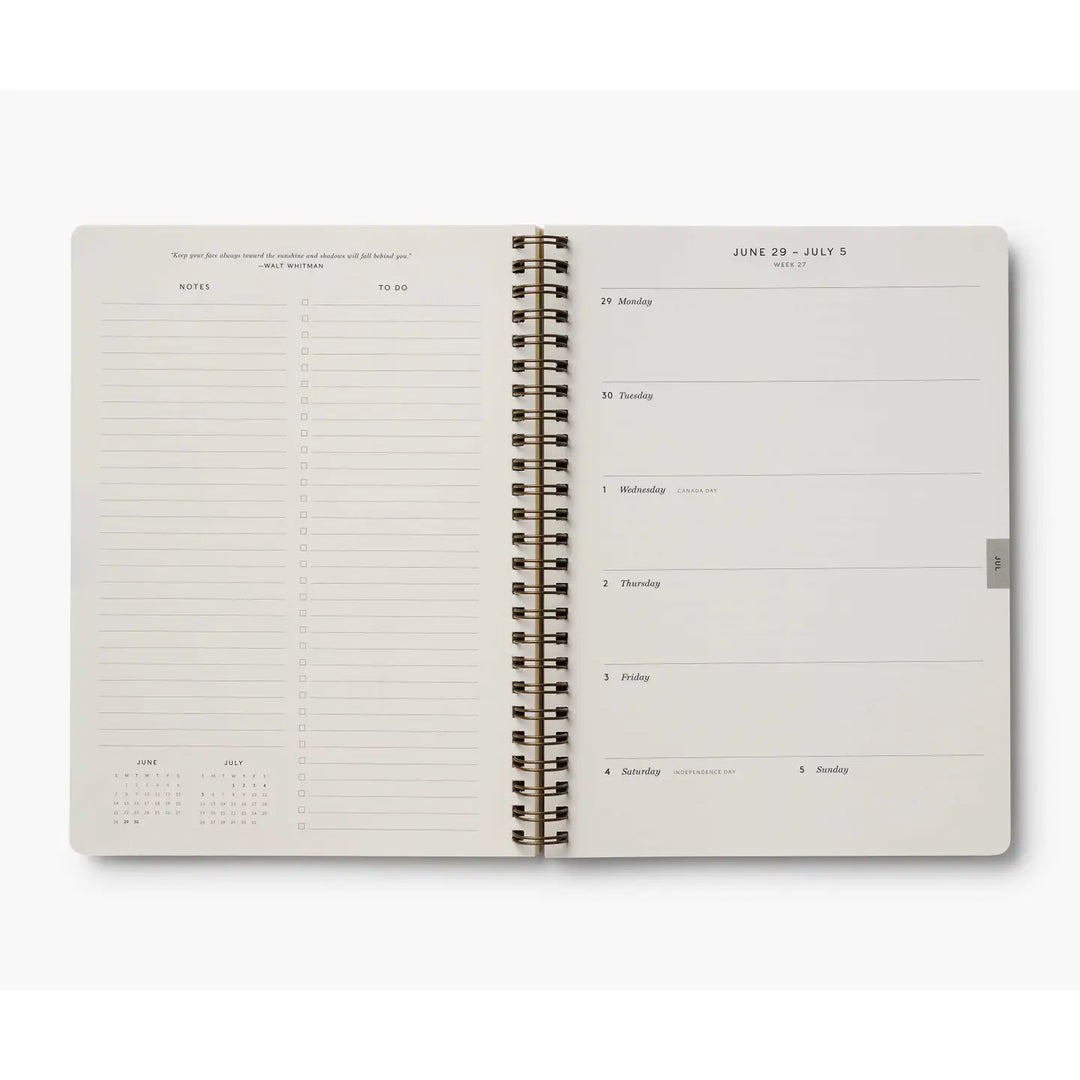 Dahlia 12-Month Softcover Spiral Planner (Jan-Dec 2026)