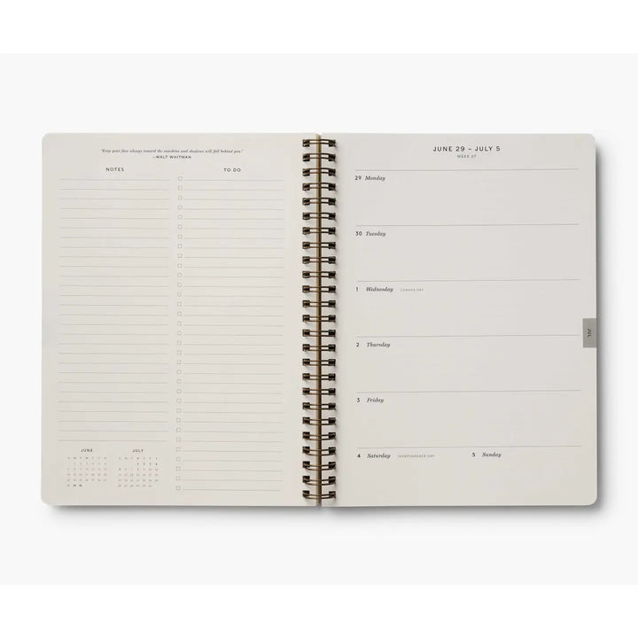 Dahlia 12-Month Softcover Spiral Planner (Jan-Dec 2026)