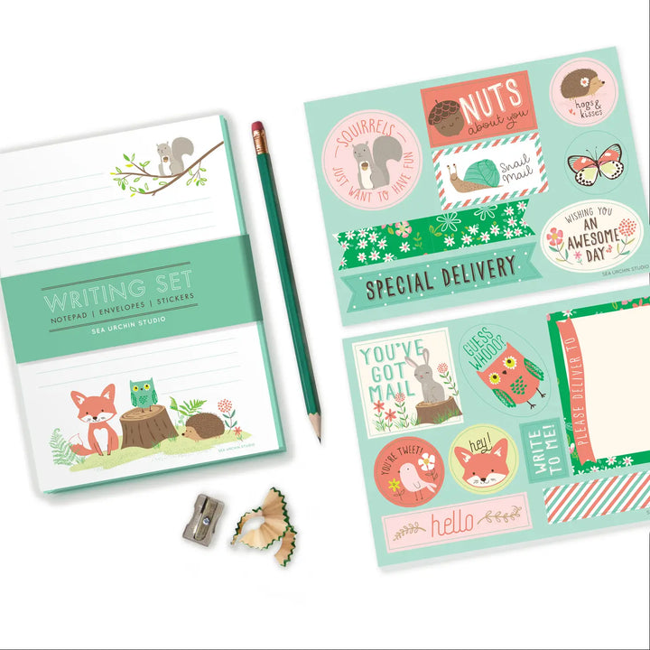 Children's Writing Set: Woodland Animals