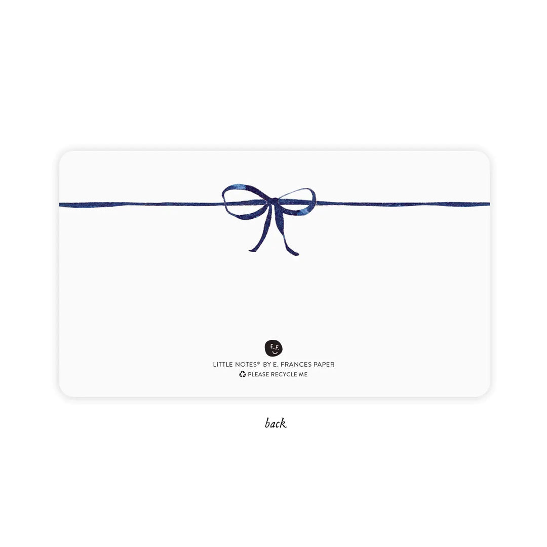Navy Bow Little Notes