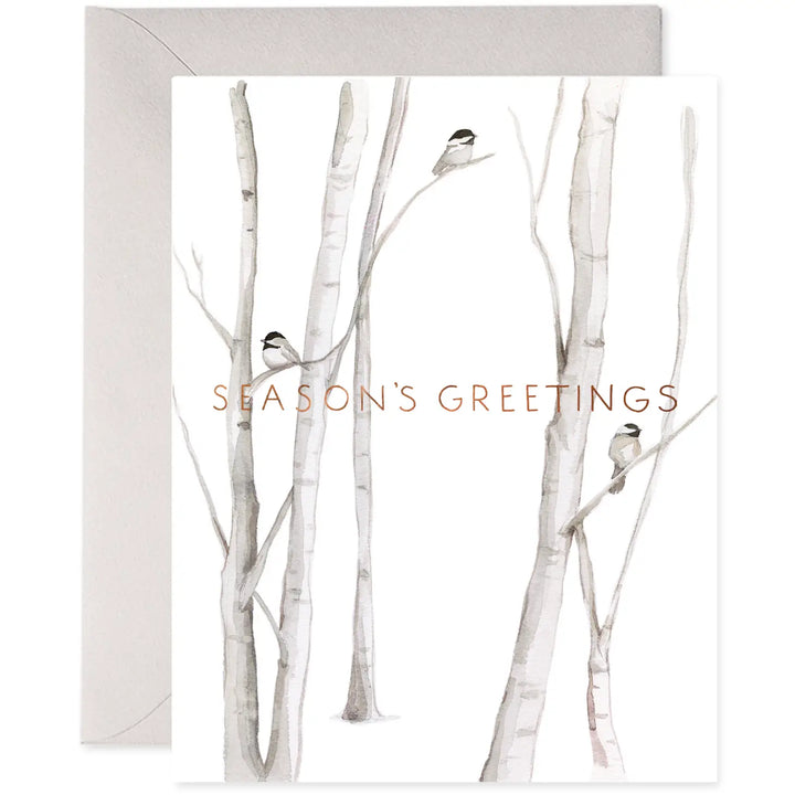 Snowy Birch Card (Set of 6)