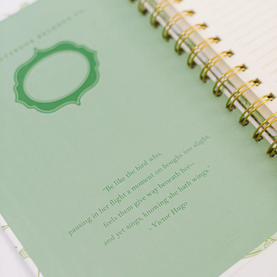 Green Swallows Spiral Notebook