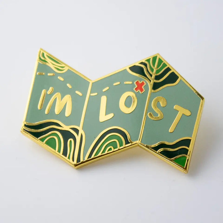 I'm Lost Map Enamel Pin