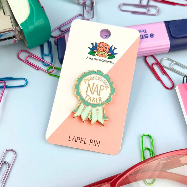 Professional Nap Taker Award Enamel Pin