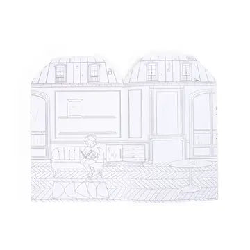 Coloring Book & Stickers - Les Parisiennes