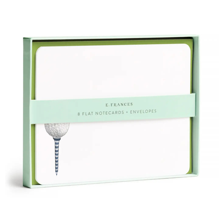 Golf Tee Flat Notes (Set of 8)