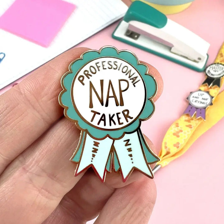 Professional Nap Taker Award Enamel Pin