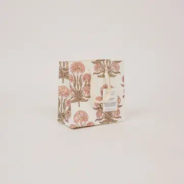 Hand Block Printed Gift Bags - Aurora Terracotta