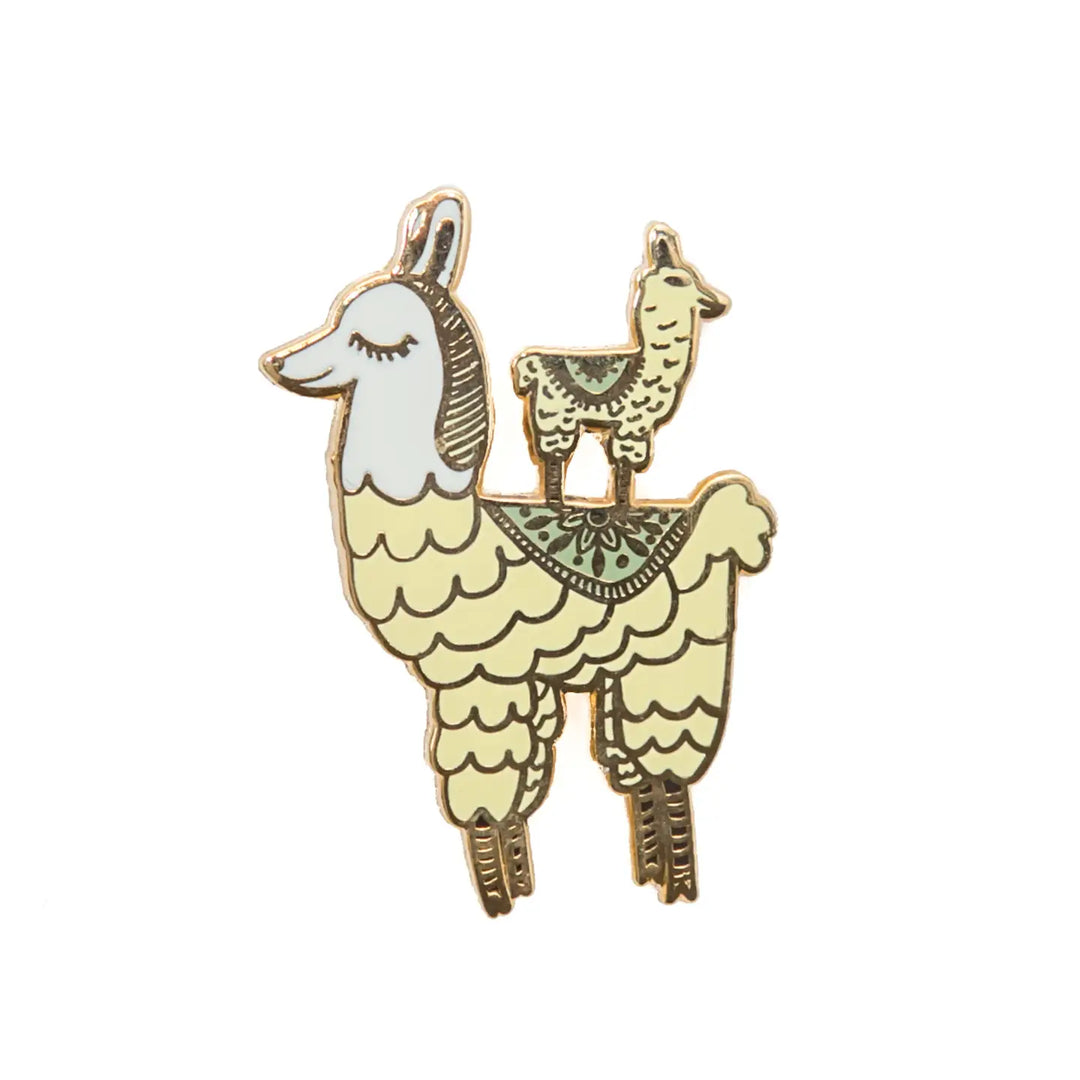 Mama Llama Hard Enamel Pin