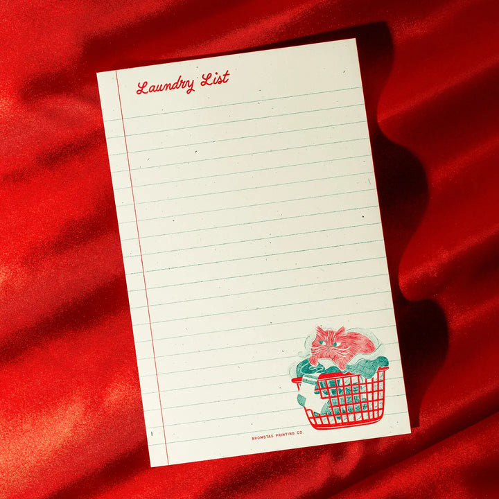 Laundry List - Risograph Notepad