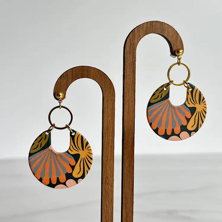 Charley - Abstract Jungle Earrings